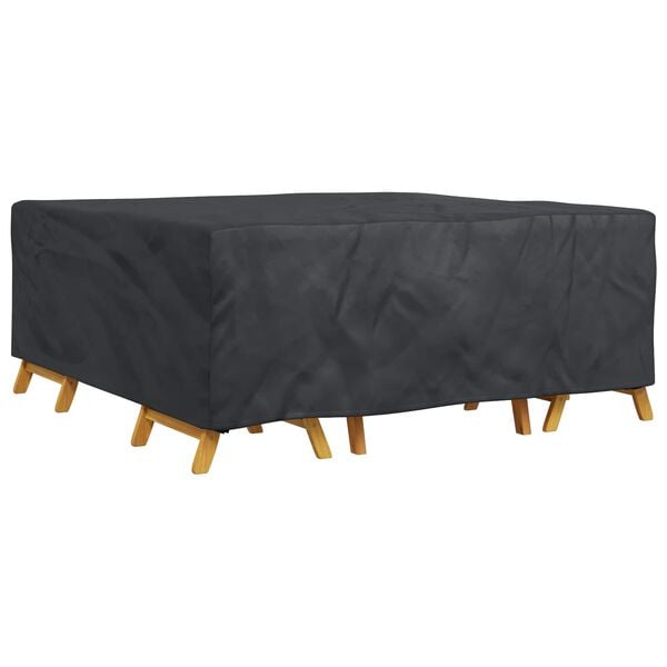 vidaXL Furniture Cover Plain Black 210 x 200 x 70 cm 600D