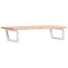 vidaXL Basin Shelf Wall Mounted Steel and Solid Wood Beech