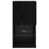 vidaXL Wall-mounted TV Cabinet Black Oak 30.5 x 30 x 60 cm