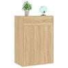vidaXL Shoe Cabinet Sonoma Oak 60x35x84 cm Engineered Wood