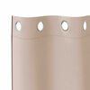 vidaXL Blackout Curtains with Rings 2 pcs Taupe 175 x 140 cm Polyester