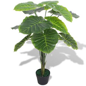 vidaXL Artificial Plant | Green | Plastic and real wood | 85 cm | Durable