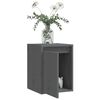 vidaXL Wall Cabinets 2 pcs Grey 30x30x40 cm Solid Wood Pine