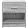 vidaXL Bedside Cabinets 2 pcs with Drawer Grey Sonoma 39x28x41 cm