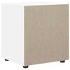 vidaXL Bedside Cabinet VISNES White 45x40x50 cm Engineered Wood