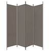 vidaXL 4-Panel Room Divider Anthracite 200x220 cm Fabric