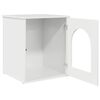 vidaXL Cat House Gloss White 53 x 52 x 62 cm Engineered Wood