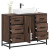 vidaXL Bathroom Sink Cabinet Brown Oak 80x33x60 cm Engineered Wood