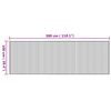 vidaXL Rug Rectangular Natural100x300 cm Bamboo