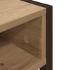 vidaXL Desk with Storage Artisian Oak 100 x 50 x 75 cm Engineered Wood