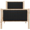 vidaXL Bed frame Brown and black 80 x 200 cm Solid pine wood
