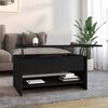 vidaXL Coffee Table Black 80x50x40 cm Engineered Wood