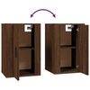 vidaXL 2 Piece TV Cabinet Set Brown Oak Engineered Wood