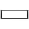 vidaXL Wall Cube Shelf 6 pcs Black 80x15x26.5 cm Engineered Wood