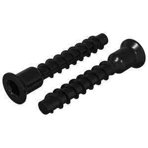 vidaXL Socket Cap Head Screw 2 pcs Black 10 x 40 mm Iron