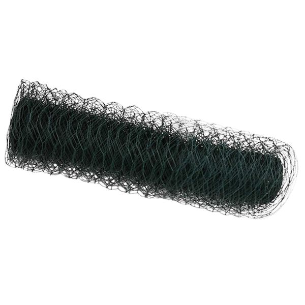 vidaXL Hexagon Fence Green 0.8 x 25 m Steel