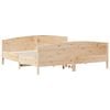 vidaXL Bed Frame without Mattress 200x200 cm Solid Wood Pine