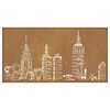 vidaXL Garden Wall Decoration 105x55 cm Corten Steel Skyline Design
