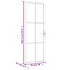 vidaXL Interior Door 76x201.5 cm White Matt Glass and Aluminium