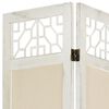 vidaXL 6-Panel Room Divider Cream 210x165 cm Fabric