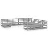 vidaXL Garden Lounge Set | Grey | Solid Pinewood | Large | Modular