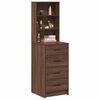 vidaXL Highboard Brown oak 40 x 41 x 135 cm Engineered wood