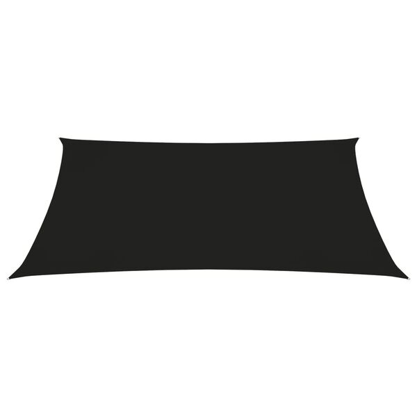 vidaXL Sunshade Sail Oxford Fabric Trapezium 3/5x4 m Black