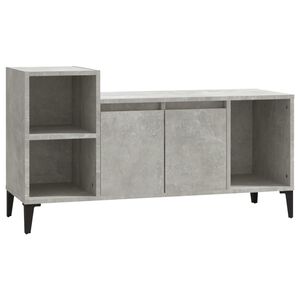 vidaXL TV Cabinet Concrete Grey 100x35x55 cm Engineered Wood