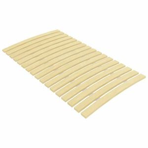 vidaXL Slatted Bed Base | Natural Wood | Solid poplar wood | 70x200 cm