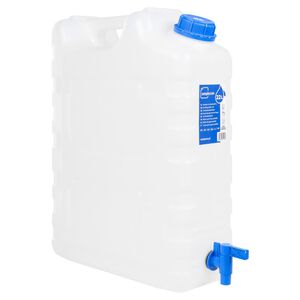 vidaXL Water Container with Tap Transparent 20 L Plastic