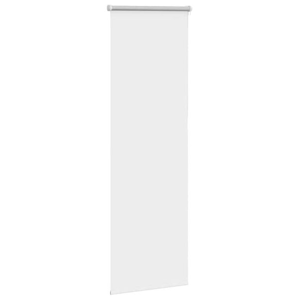 vidaXL Roller Blind Blackout White 45x130 cm Fabric Width 40.7 cm Polyester