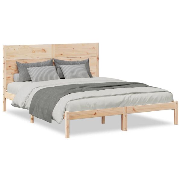 vidaXL Extra Long Bed Frame without Mattress 160x220 cm Solid Wood