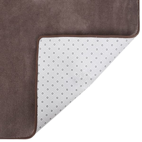 vidaXL Teddy Rug Taupe 300x200 cm