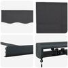 vidaXL Retractable Awning Anthracite 5x3 m Fabric and Aluminium