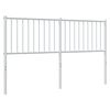vidaXL Metal Headboard White 150 cm