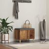 vidaXL Hall Bench with Cushion with Storage Old Wood 60 x 38 x 46 cm