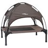 vidaXL Dog Bed Folding Manual Brown 62 x 48 x 61 cm Steel