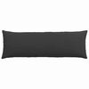 vidaXL Sofa Pillows 2 pcs Black 120 x 40 cm Fabric