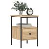 vidaXL Bedside Cabinet Sonoma Oak 34x36x50 cm Engineered Wood