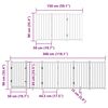 vidaXL Dog Gate with Door Foldable 15 Panels Brown 750 cm Poplar Wood