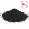 vidaXL Aquarium Sand 25 kg Black 0.2-2 mm