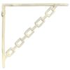 vidaXL Wall Shelf Brackets 12 pcs Antique White 14.5 x 14.5 x 3 cm