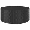 vidaXL Tea Table Black 68x68x30 cm Poly Rattan