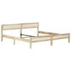 vidaXL Bed Frame without Mattress Solid Mango Wood 200 cm