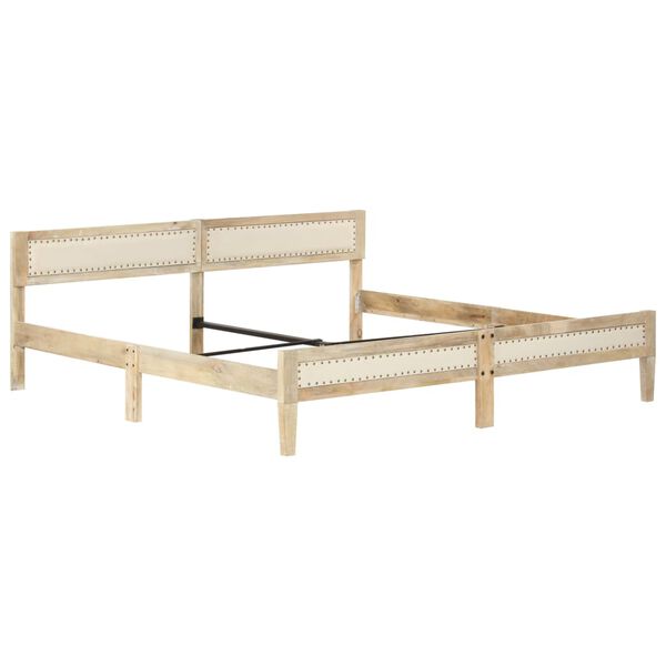 vidaXL Bed Frame without Mattress Solid Mango Wood 200 cm