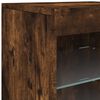 vidaXL Sideboard with LED Lights Smoked Oak 41x37x67 cm