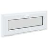 vidaXL Basement Window RISOR 100x40 cm Tilt 2 Glazing White