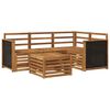 vidaXL Outdoor Sofa Set 5 pcs Natural 59 x 59 x 37 cm Polyester