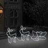 vidaXL Reindeer and Sleigh Christmas Decoration Outdoor 576 LEDs
