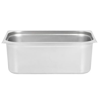 vidaXL Gastronorm Containers 2 pcs GN 1/1 200 mm Stainless Steel